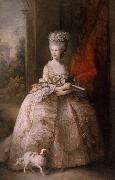 Thomas Gainsborough Queen Charlotte (mk25) oil painting on canvas